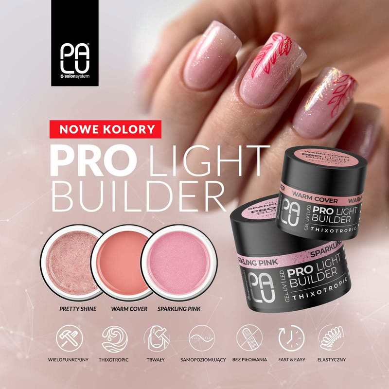 PRO LIGHT BUILDER SJAJNI ROZI GEL LAK ZA NAOKTE 12G - Slika 5