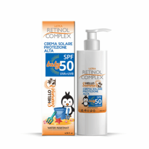 Visoka zaštita od sunca SPF 50, vodootporna krema za bebe, zdrav ten, Hello Summer, Ultra Retinol kompleks