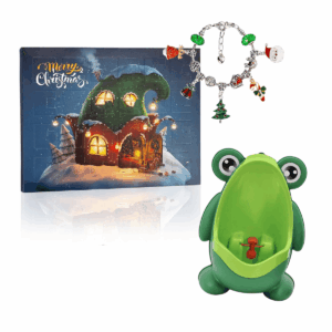 Dječji pisoar za odvikavanje od gaće s dizajnom za montažu na zid + DIY set narukvica za avanture, netoksičan i jednostavan za čišćenje