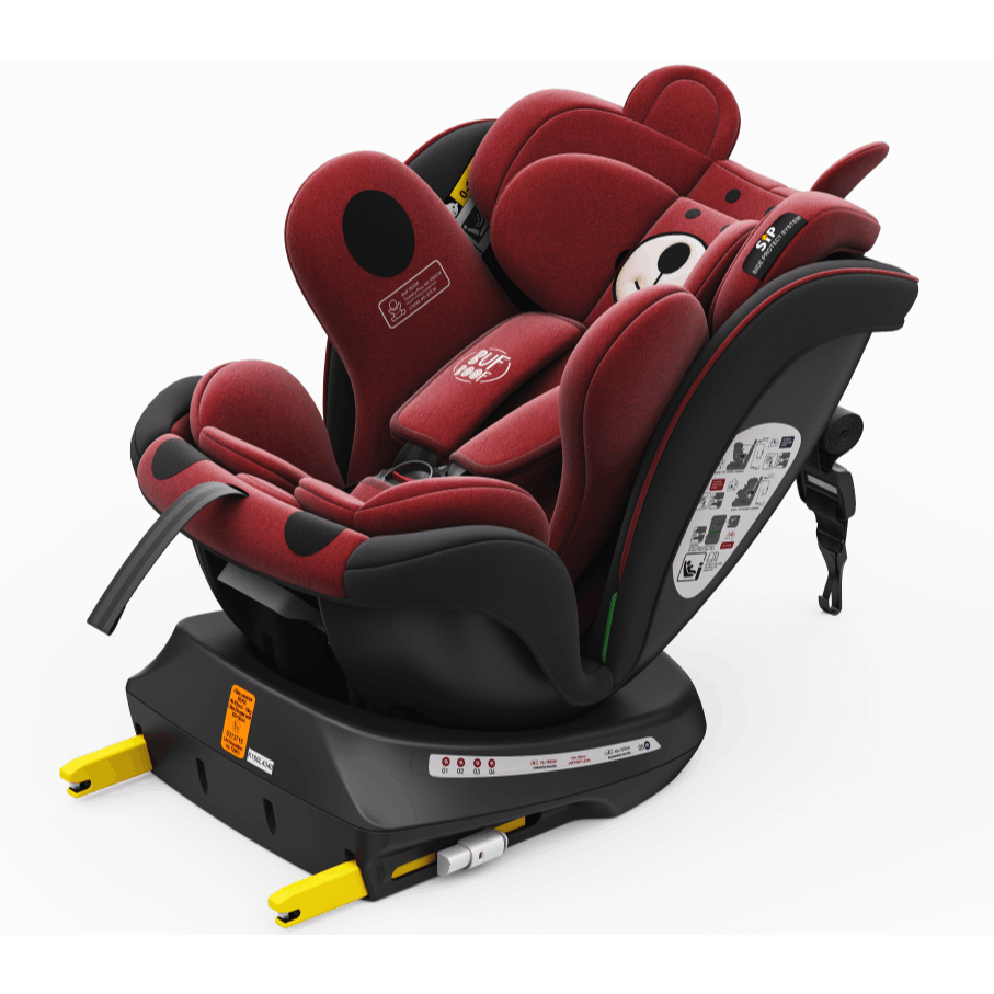 TWT Plus iSize Buf Boof UrsPurple Dječja sjedalica s ISOFIX-om, 360° rotirajuća, gornji pričvrsni remen, 0-36 kg, 40-150 cm - Slika 15