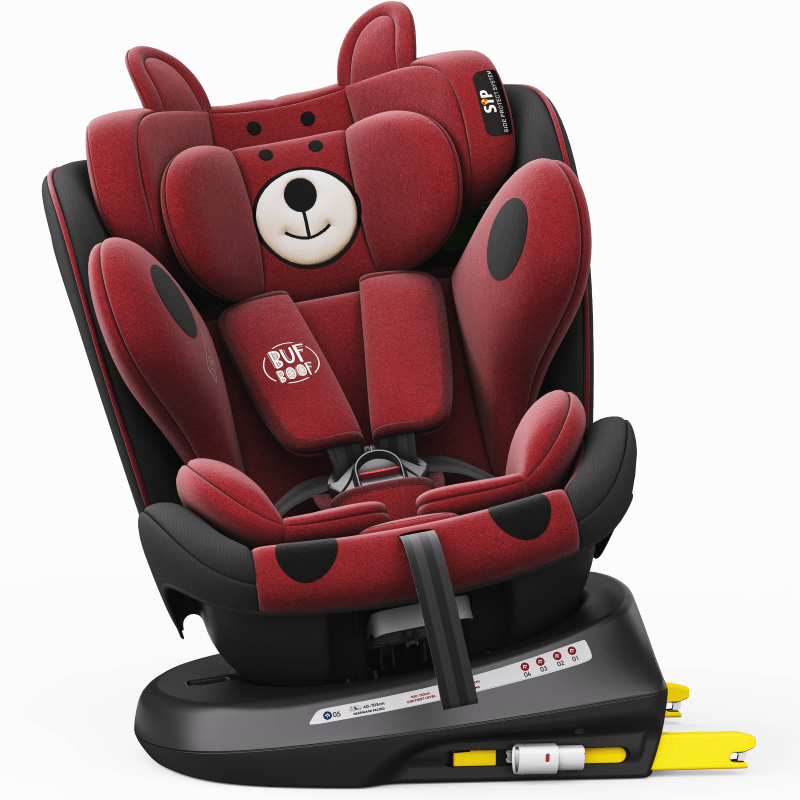 TWT Plus iSize Buf Boof UrsPurple Dječja sjedalica s ISOFIX-om, 360° rotirajuća, gornji pričvrsni remen, 0-36 kg, 40-150 cm - Slika 13