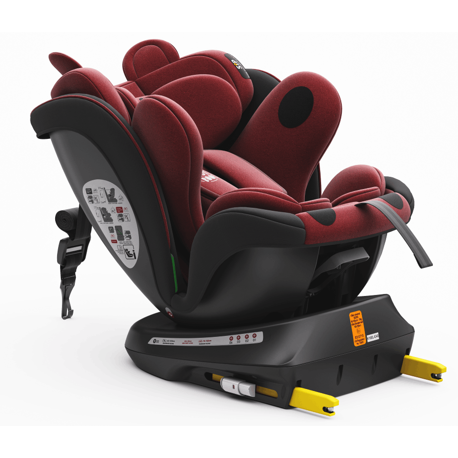 TWT Plus iSize Buf Boof UrsPurple Dječja sjedalica s ISOFIX-om, 360° rotirajuća, gornji pričvrsni remen, 0-36 kg, 40-150 cm - Slika 14