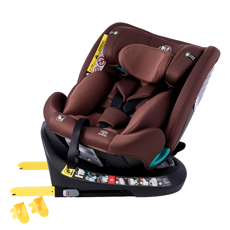 Saphir DELUXE Auto Stolica BUF BOOF Isize Coffee s Isofix Pozicijom, rotirajuća 165 stupnjeva, 360 stupnjeva, 40-150 cm - Slika 6
