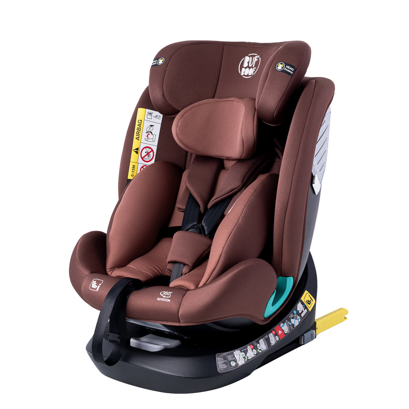 Saphir DELUXE Auto Stolica BUF BOOF Isize Coffee s Isofix Pozicijom, rotirajuća 165 stupnjeva, 360 stupnjeva, 40-150 cm - Slika 8