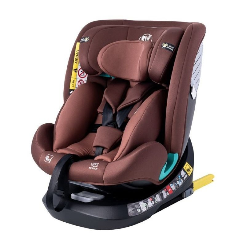 Saphir DELUXE Auto Stolica BUF BOOF Isize Coffee s Isofix Pozicijom, rotirajuća 165 stupnjeva, 360 stupnjeva, 40-150 cm - Slika 2