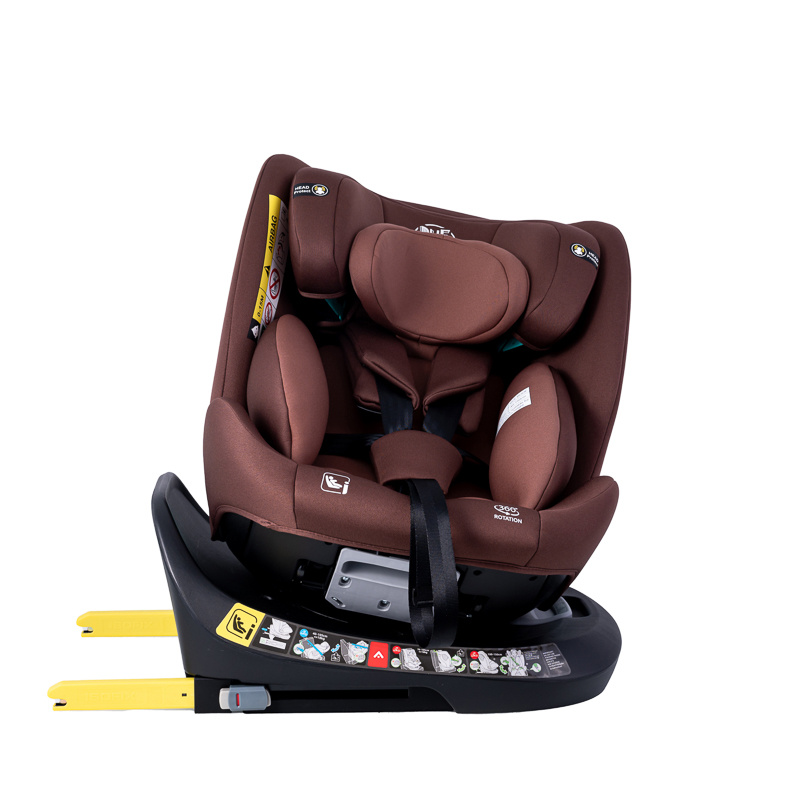 Saphir DELUXE Auto Stolica BUF BOOF Isize Coffee s Isofix Pozicijom, rotirajuća 165 stupnjeva, 360 stupnjeva, 40-150 cm - Slika 7