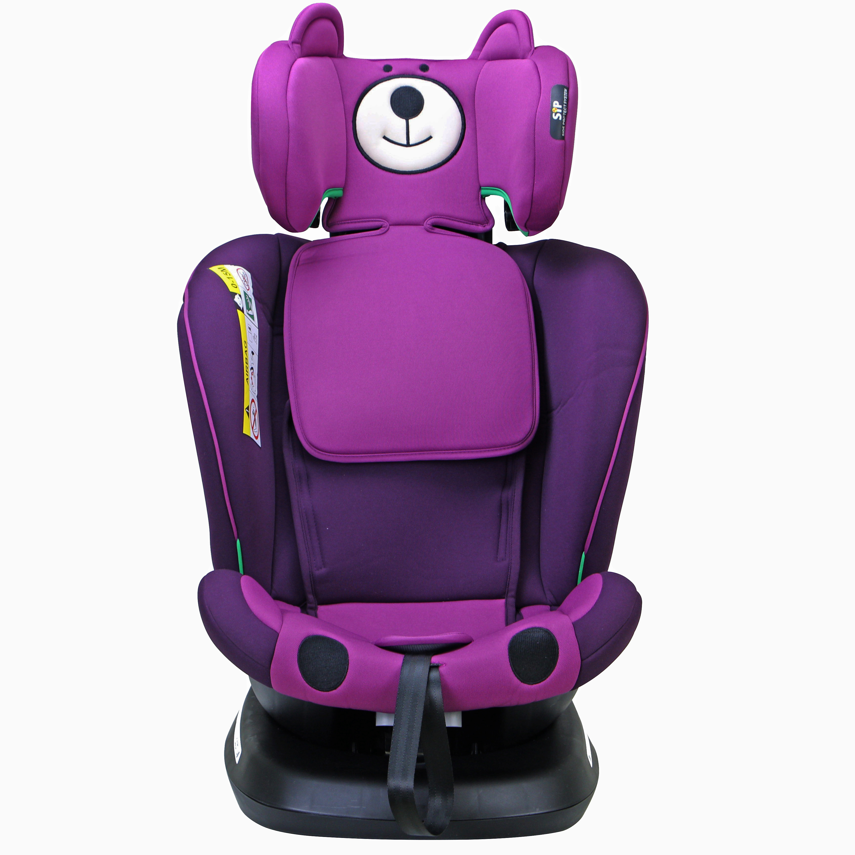 TWT Plus iSize Buf Boof UrsPurple Dječja sjedalica s ISOFIX-om, 360° rotirajuća, gornji pričvrsni remen, 0-36 kg, 40-150 cm - Slika 9