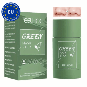 Stick za dubinsko čišćenje pora s zelenim čajem – Čisti, uklanja crne točkice i kontrolira masnoću | Blato za lice za glatku i čistu kožu