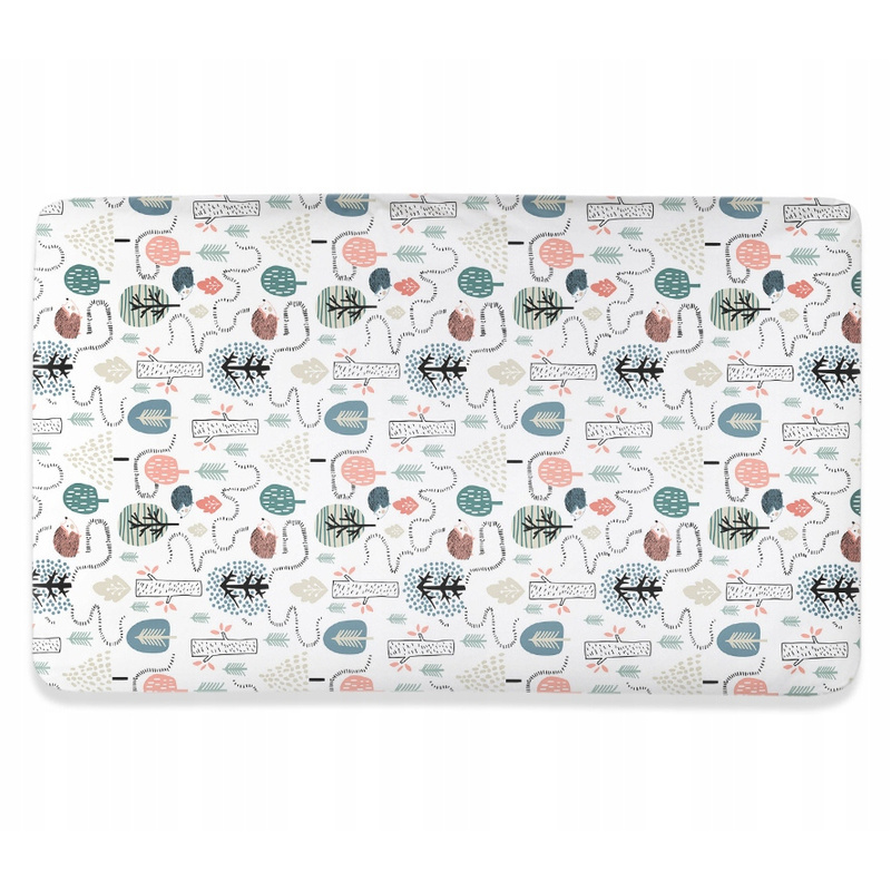 Ankras Pamučna Plahta s Gumicom za Krevetić 120x60cm Dizajn Ždretaša - Premium Kvaliteta, Izrađeno u Poljskoj, Prozračno, Izdržljivo za Dječju Posteljinu - Slika 3