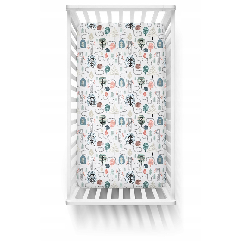 Ankras Pamučna Plahta s Gumicom za Krevetić 120x60cm Dizajn Ždretaša - Premium Kvaliteta, Izrađeno u Poljskoj, Prozračno, Izdržljivo za Dječju Posteljinu - Slika 2