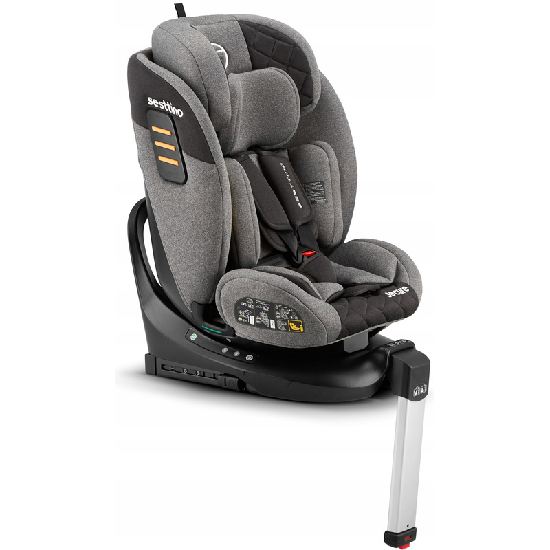 Sesttino Secure Pro Plus i-Size Rotirajuće 360° Auto Sjedalo | 40-150 cm | 0-36 kg | ISOFIX | Produženo Sjedalo za Nazad | Sigurnost & Udobnost za Malu Djecu & Djecu - Slika 2