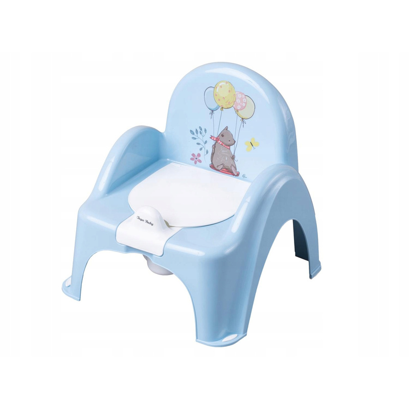 Tega Baby FF-007-108 Šumska Priča Stolica za Nošenje - Plava - Visokokvalitetna Plastika, Stabilna, Uklonjivi Umetak, Zaštita od Prskanja, Protuklizna Stopala, IML Grafika