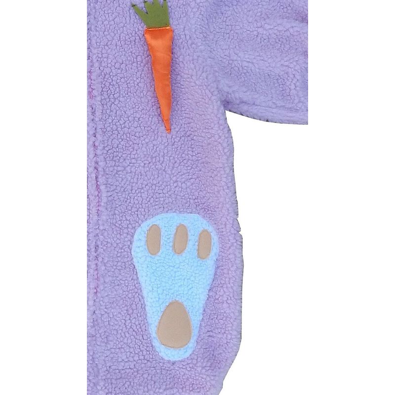 Konfetti Modelle 3D Vreća za spavanje i kostim zečića za kolica, krevetić, za novorođenčad do 12 mjeseci, svijetlo ružičasta, zatvaranje patentnim zatvaračem, duljina 70 cm - Slika 3