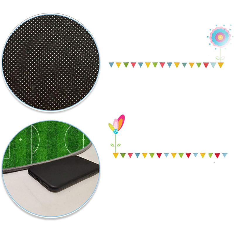 Podloga za igru za djecu 160×230 cm s temom nogometnog terena, debljine 6 mm, mekani edukativni tepih s protukliznom podlogom za dječju sobu, spavaću sobu i igraonicu. - Slika 5