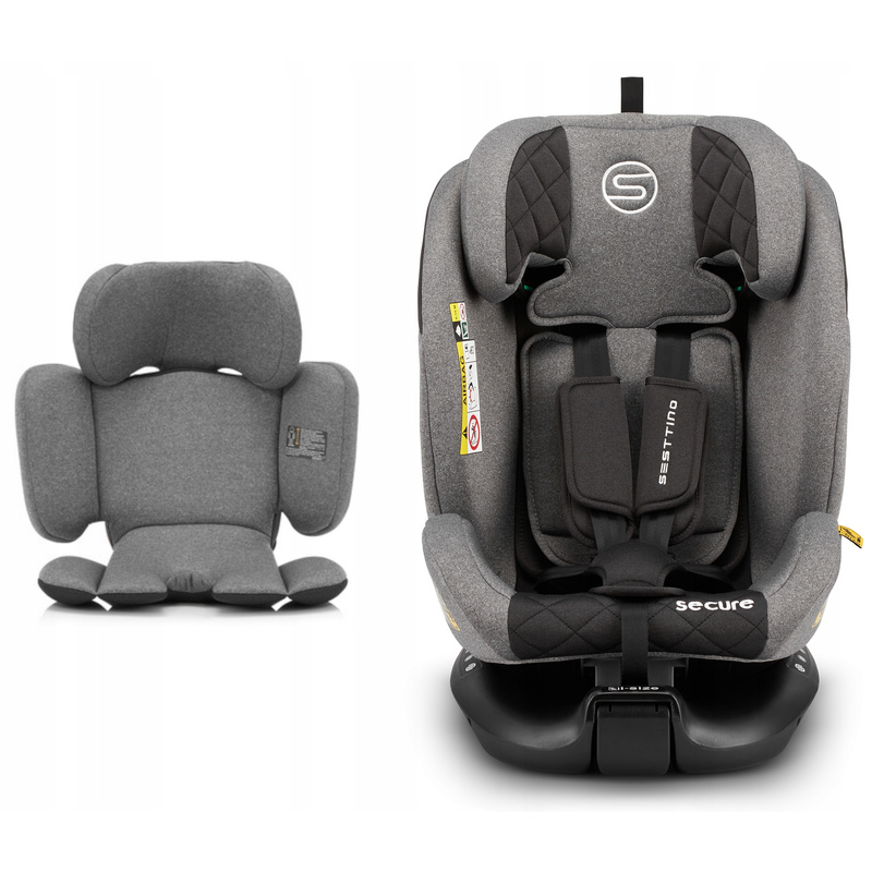 Sesttino Secure Pro Plus i-Size Rotirajuće 360° Auto Sjedalo | 40-150 cm | 0-36 kg | ISOFIX | Produženo Sjedalo za Nazad | Sigurnost & Udobnost za Malu Djecu & Djecu - Slika 5