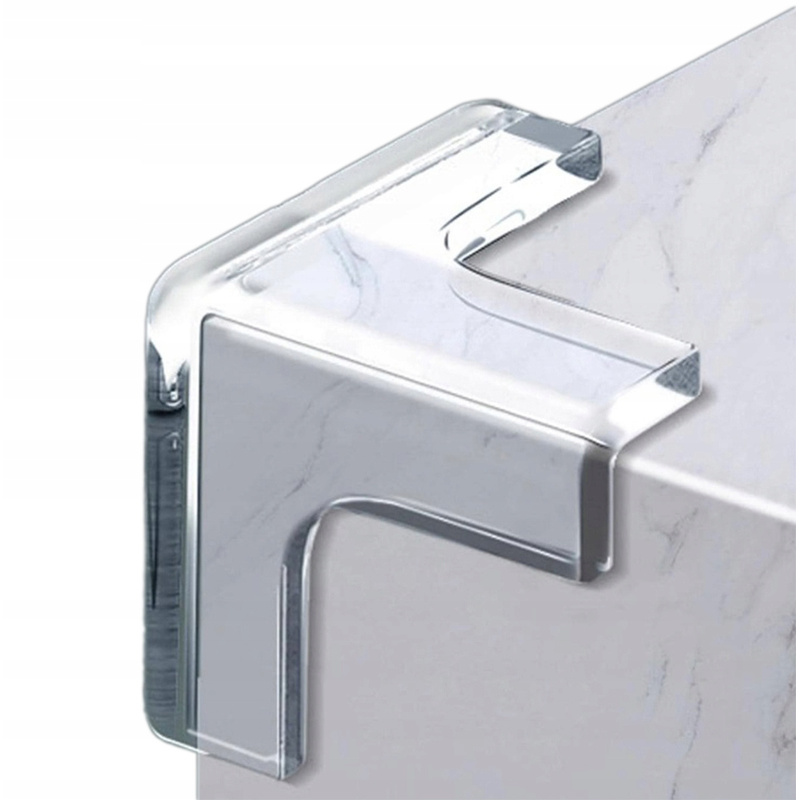 8 komada T-oblika Ojačanih Silikonskih Zaštitnika za Kutove Namještaja - Prozirni, Jednostavna Instalacija, Sigurnost Djece - Slika 5