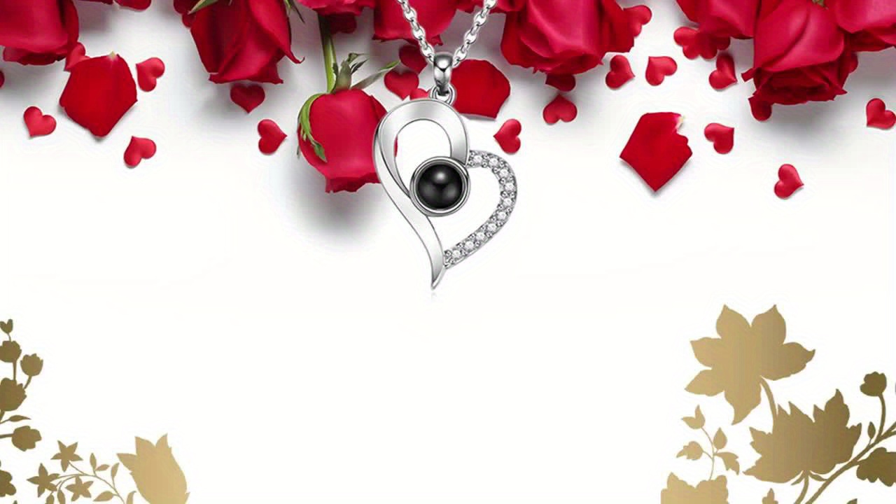 MONODEAL Vječna prava ruža, s ogrlicom I Love You, 100 jezika, prave ruže, cvjetni nakit, poklon kutija, ruža, romantična za vo, Majčin dan, Božić, rođendanski pokloni za nju - Slika 6