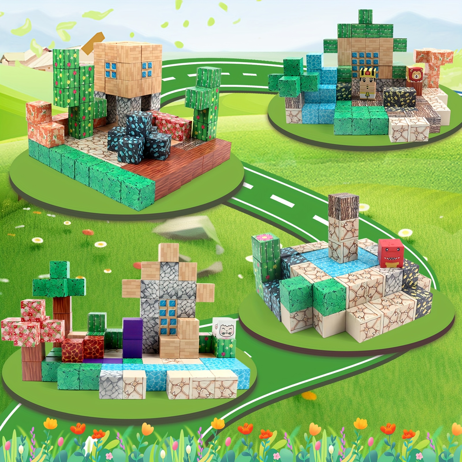 Magnetni građevinski set za djecu – 150 kom, STEM kreativne slagalice - Slika 7