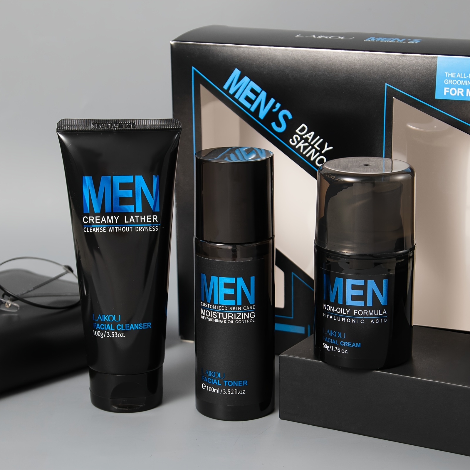 LAIKOU Korejski set za njegu kože s puževim sluzom - 9-proizvodna rutina (Essence od mucin 100ml, Piling/Tonik/Krema Dream) za muškarce i žene, osjetljivu i suhu beige njuštavnu kosmetiku, poklon za Valentinovo, svih tipova tena, azijska ljepota - Slika 11