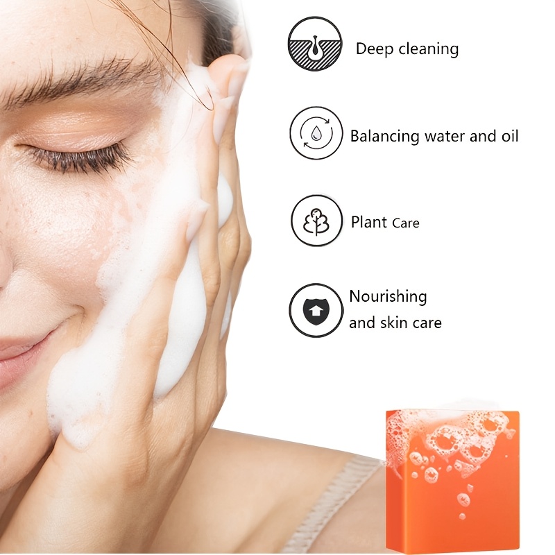 8 komada 100g Sapun s Kojinskom Kiselinom - Posvjetljujući Svijetlo Bež, Hidratantni, Kontrola Masnoće za Ruke, Lice, Kupanje - Prirodni Aroma Naranče, Eterično Ulje, Nježno Čišćenje, Božić - Slika 5