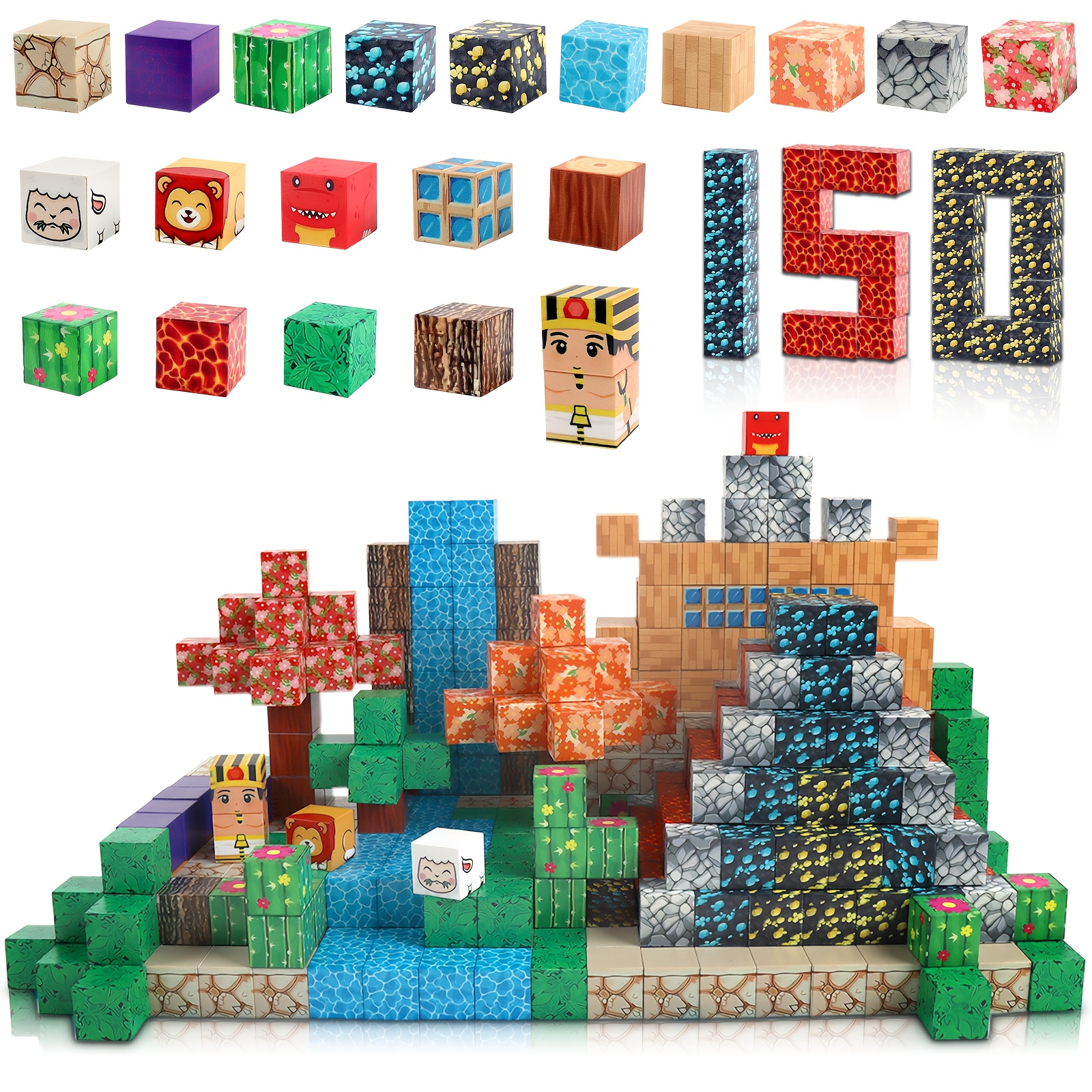 Magnetni građevinski set za djecu – 150 kom, STEM kreativne slagalice