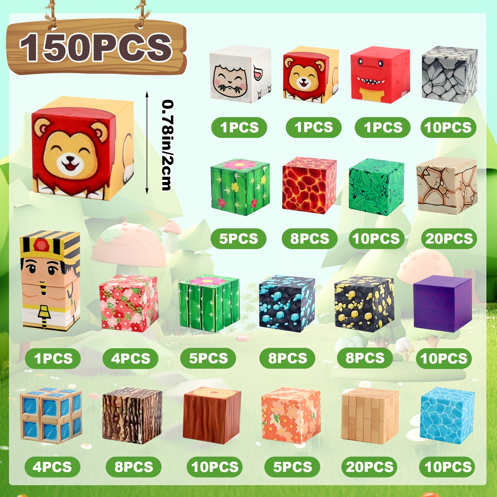 Magnetni građevinski set za djecu – 150 kom, STEM kreativne slagalice - Slika 2