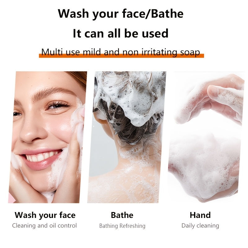 8 komada 100g Sapun s Kojinskom Kiselinom - Posvjetljujući Svijetlo Bež, Hidratantni, Kontrola Masnoće za Ruke, Lice, Kupanje - Prirodni Aroma Naranče, Eterično Ulje, Nježno Čišćenje, Božić - Slika 2