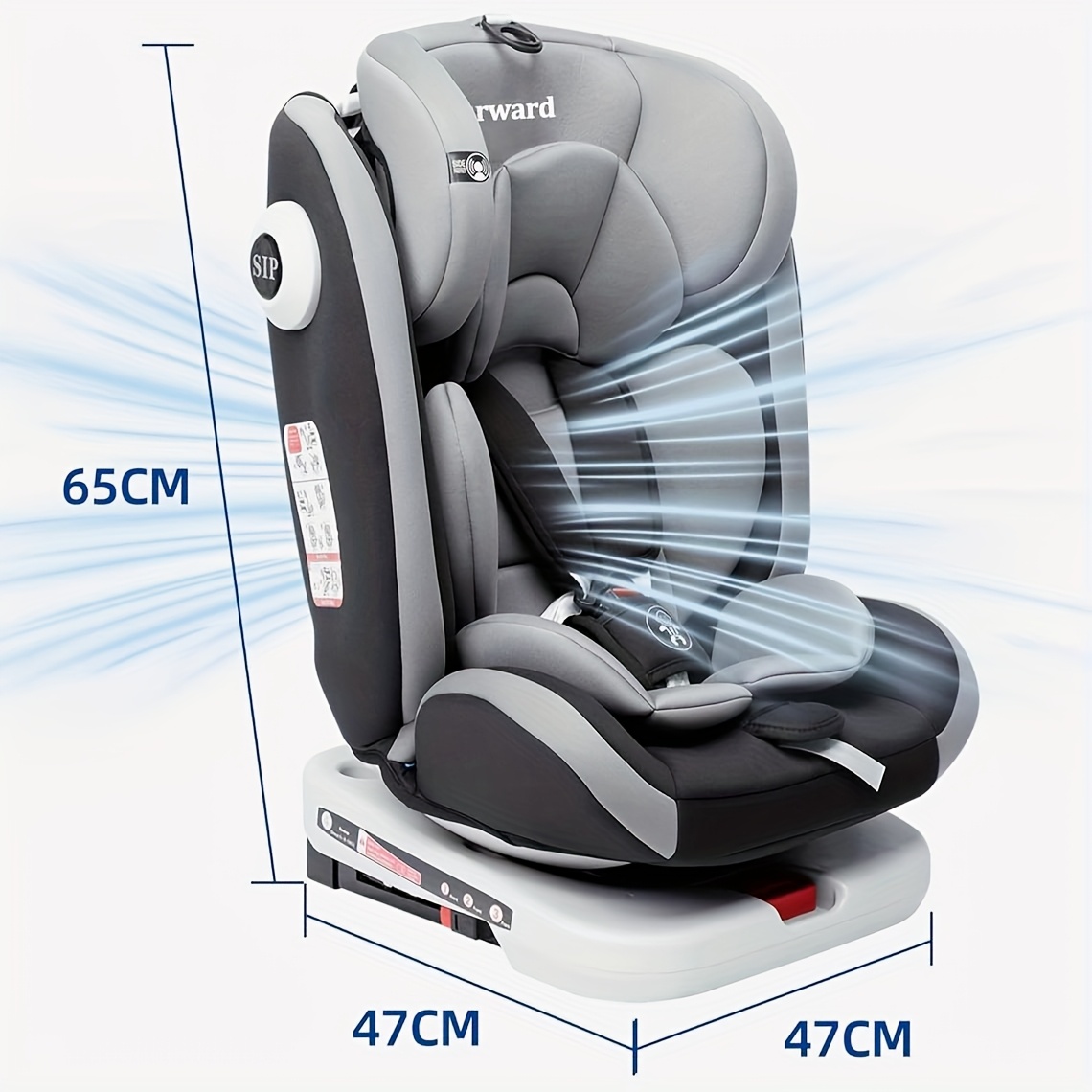 ISOFIX Dječje Sjedalo za Auto, Rotirajuće 360° (9-36kg/ 0-12 godina) - Slika 2