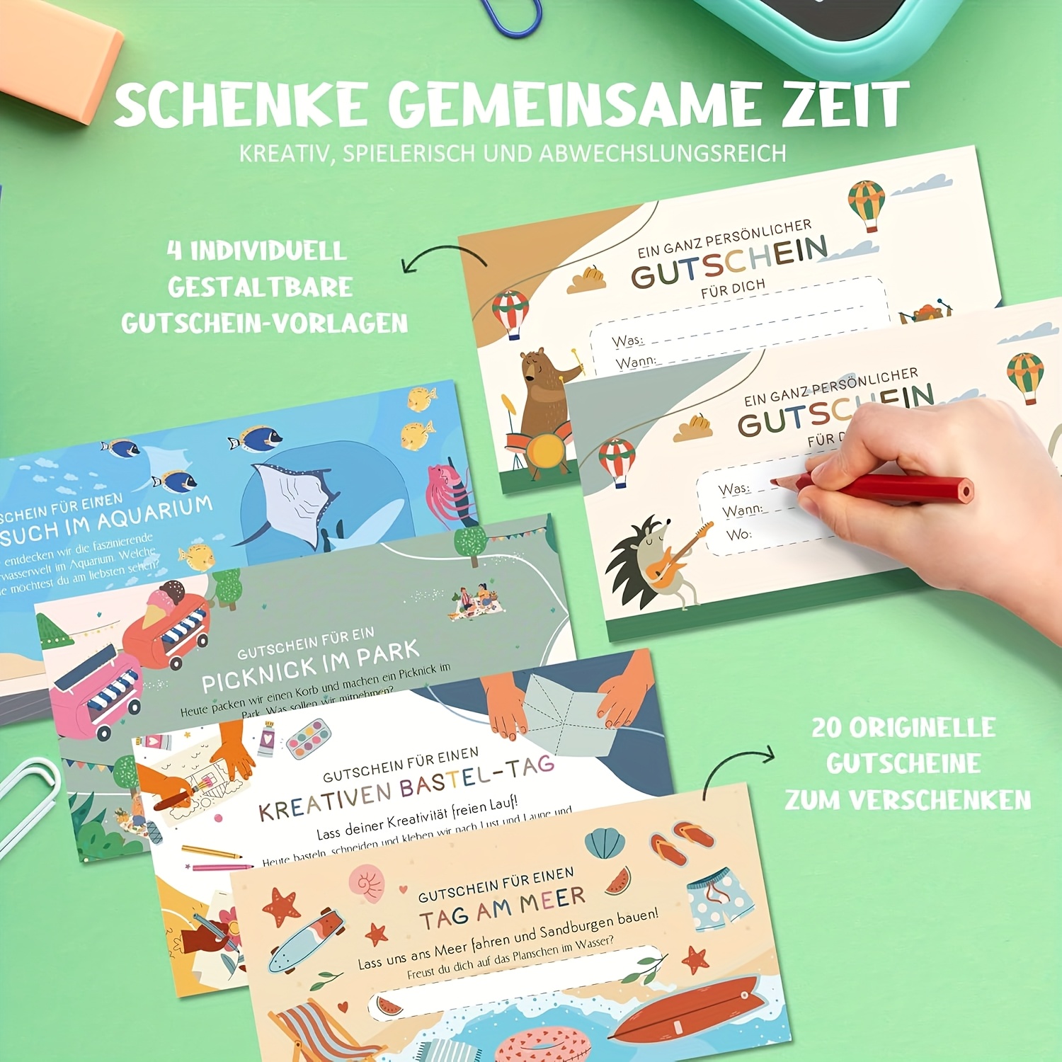 Set kreativnih poklon kupona – 24 personalizirana kupona - Slika 3