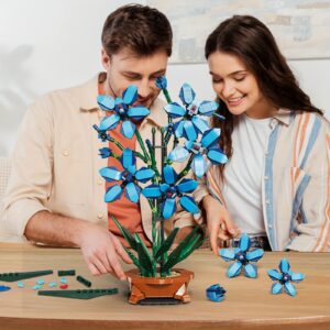 Plavi Orhideja Građevinski Blokovi