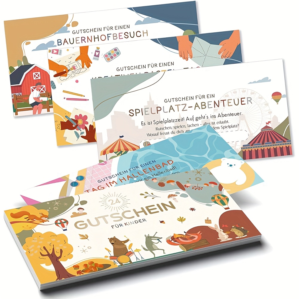 Set kreativnih poklon kupona – 24 personalizirana kupona