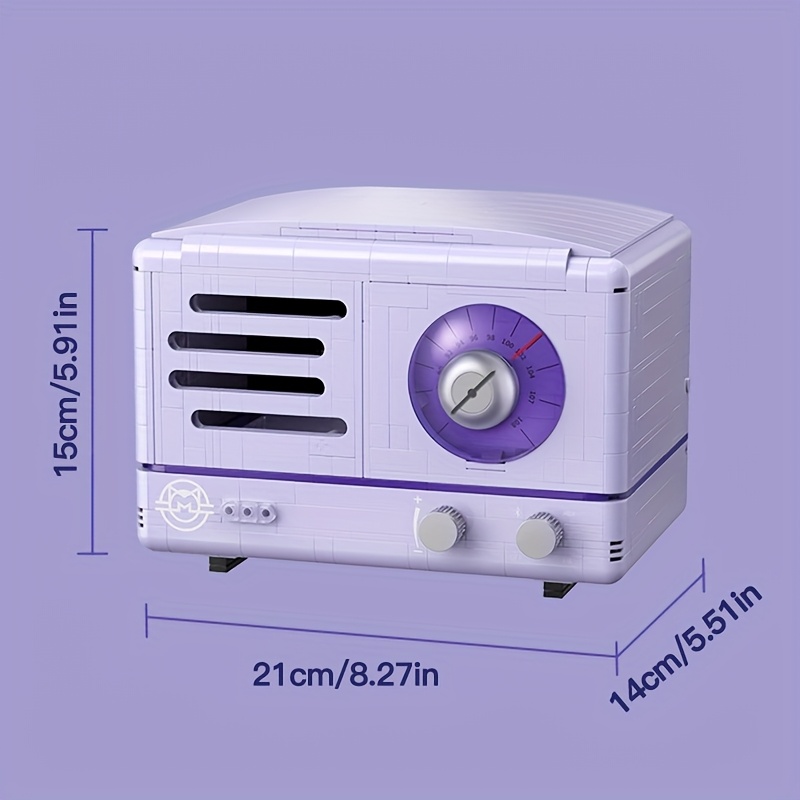 NO Originalna Kutija 1000 komada Kućni Dekor Prekrasan Radio Model Građevinski Blokovi Sklopivi Modelski Set za Božić - Slika 2