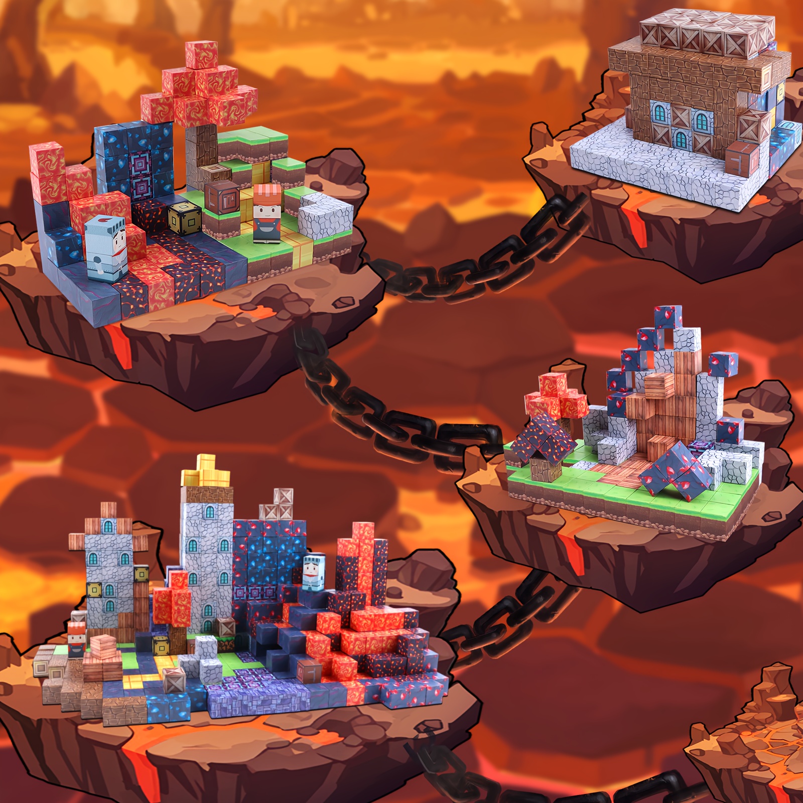 Magnetni građevinski set za djecu – 150 kom, STEM kreativne slagalice - Slika 3