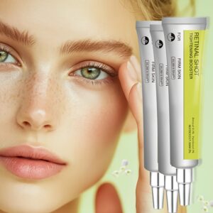 3 komada Vitamin A Retinal Učvršćujuća Injekcijska Krema za Oči | Smanjuje Fine Linije, Podiže Bore, Poboljšava Elastičnost, Glatka Tekstura, Sjaj | Visokokvalitetna Formula, Esencija Krema za Izdvajanje Očiju, Izdvajajuća Šminka