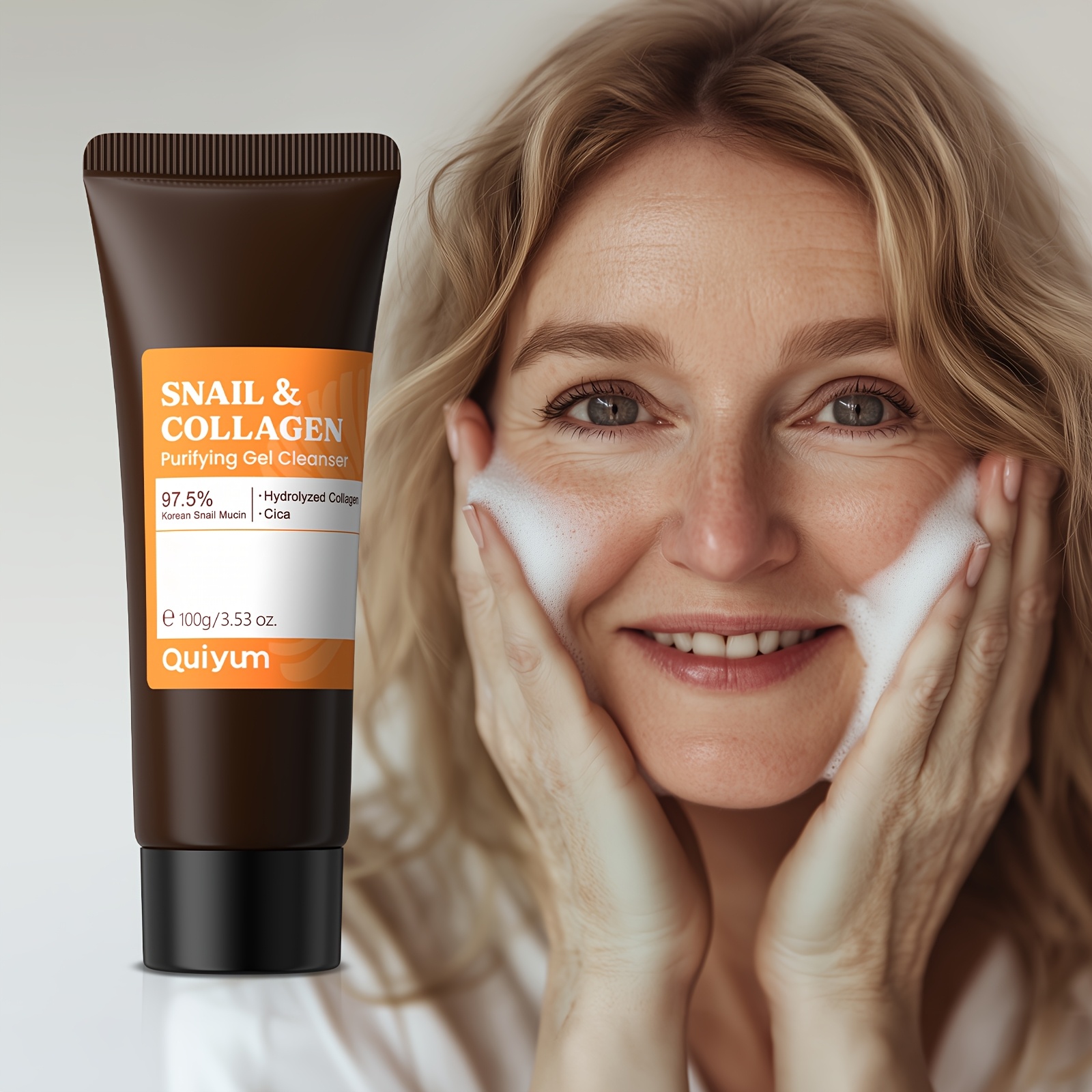 LAIKOU Korejski set za njegu kože s puževim sluzom - 9-proizvodna rutina (Essence od mucin 100ml, Piling/Tonik/Krema Dream) za muškarce i žene, osjetljivu i suhu beige njuštavnu kosmetiku, poklon za Valentinovo, svih tipova tena, azijska ljepota - Slika 7