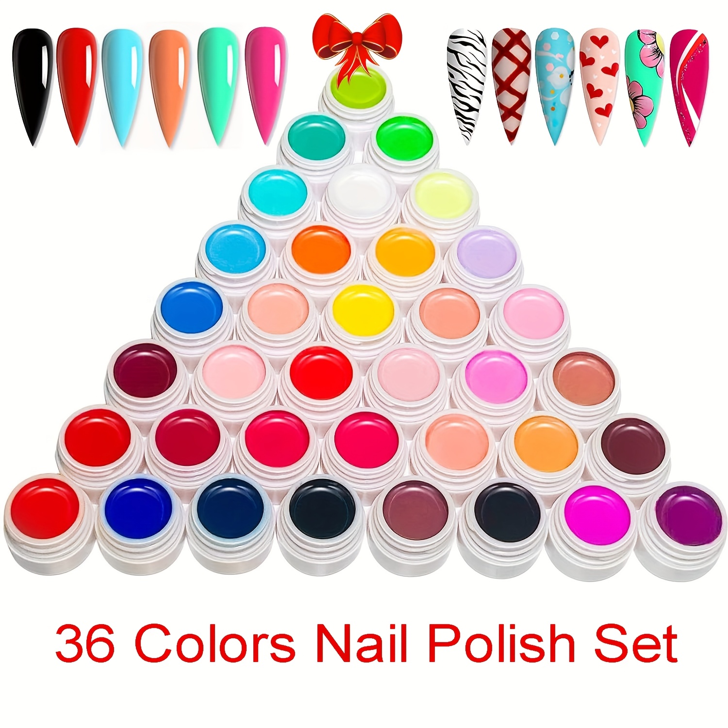 Skup od 36 gel lakova za nail art, savršen za dizajn noktiju kod kuće i u salonima, najbolji je poklon koji joj možete dati tijekom praznika i proslava.
