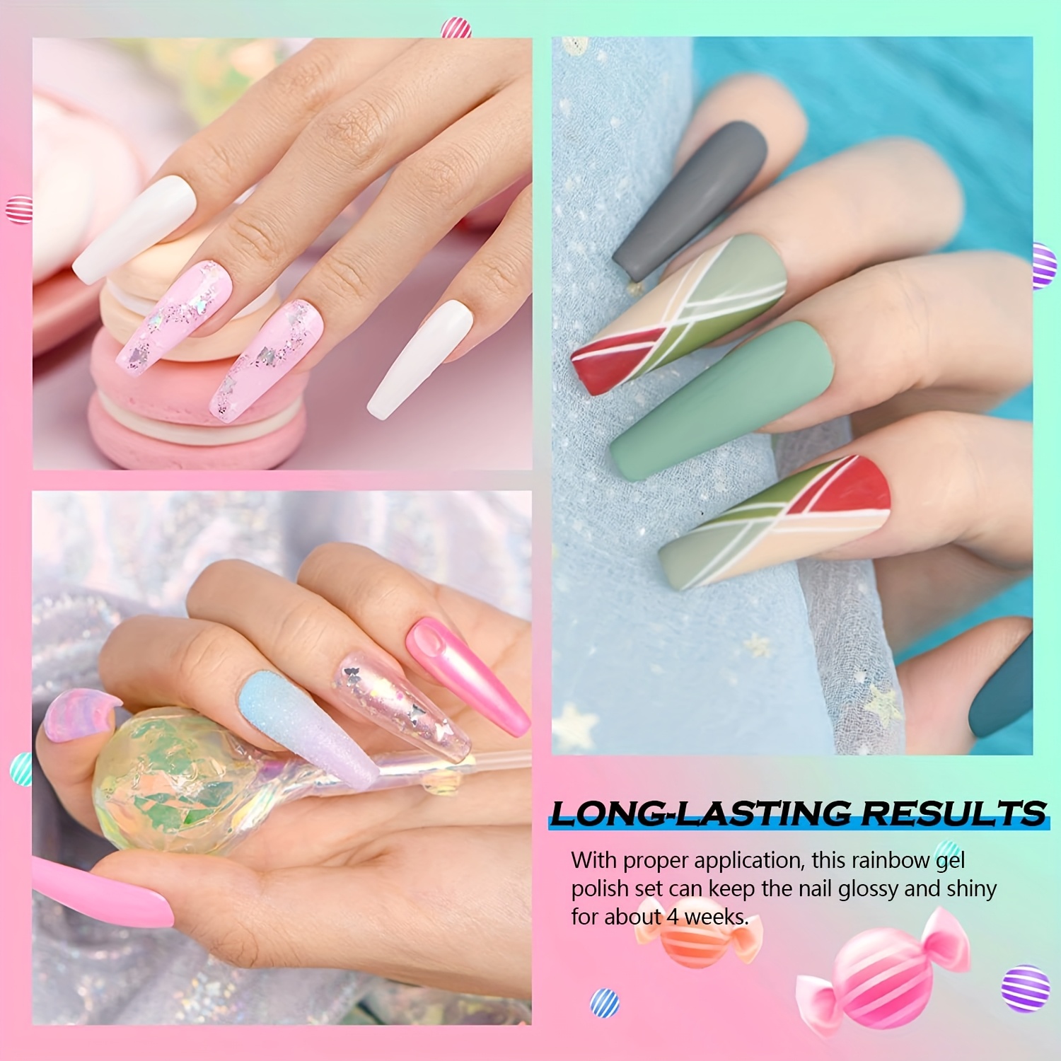 Skup od 36 gel lakova za nail art, savršen za dizajn noktiju kod kuće i u salonima, najbolji je poklon koji joj možete dati tijekom praznika i proslava. - Slika 5