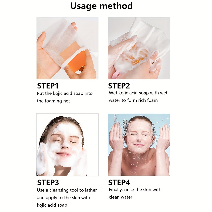 8 komada 100g Sapun s Kojinskom Kiselinom - Posvjetljujući Svijetlo Bež, Hidratantni, Kontrola Masnoće za Ruke, Lice, Kupanje - Prirodni Aroma Naranče, Eterično Ulje, Nježno Čišćenje, Božić - Slika 6