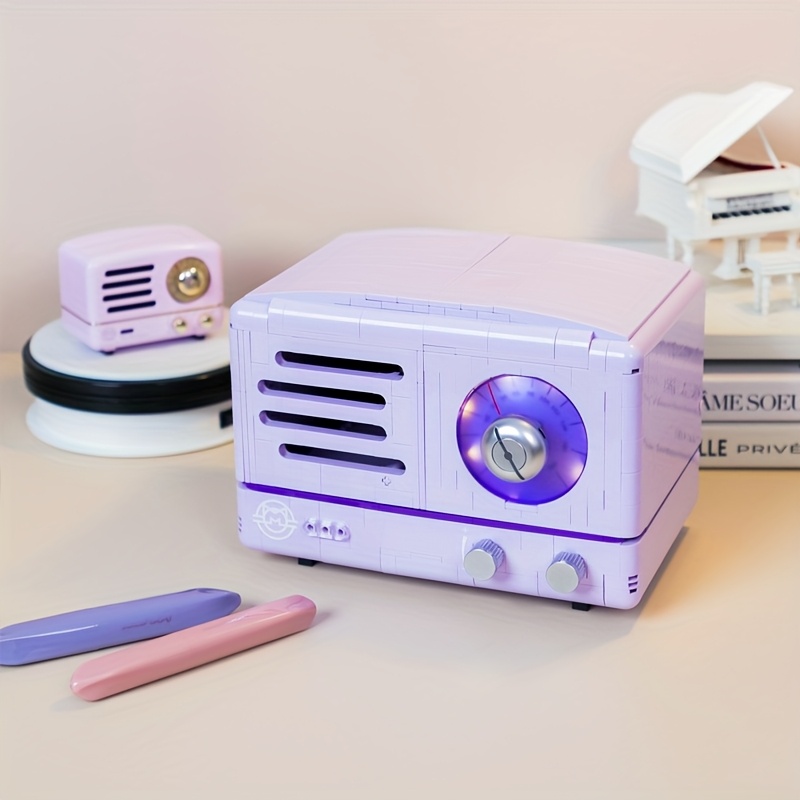 NO Originalna Kutija 1000 komada Kućni Dekor Prekrasan Radio Model Građevinski Blokovi Sklopivi Modelski Set za Božić - Slika 4