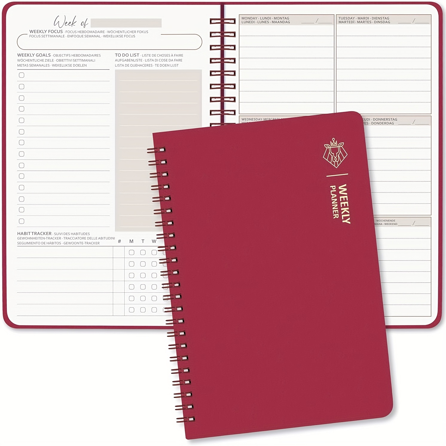 Tjedni planer bez datuma – A5 organizator obaveza