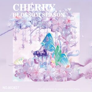 Komplet građevnih blokova s temom trešnjinog cvijeta