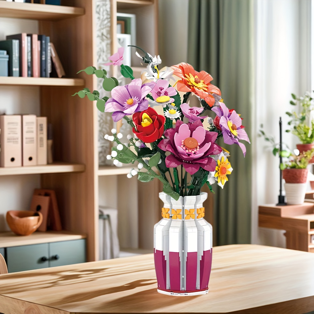 ada Proljetni Buket Umjetnih Cvijeća Građevinski Blokovi Set - Slika 2