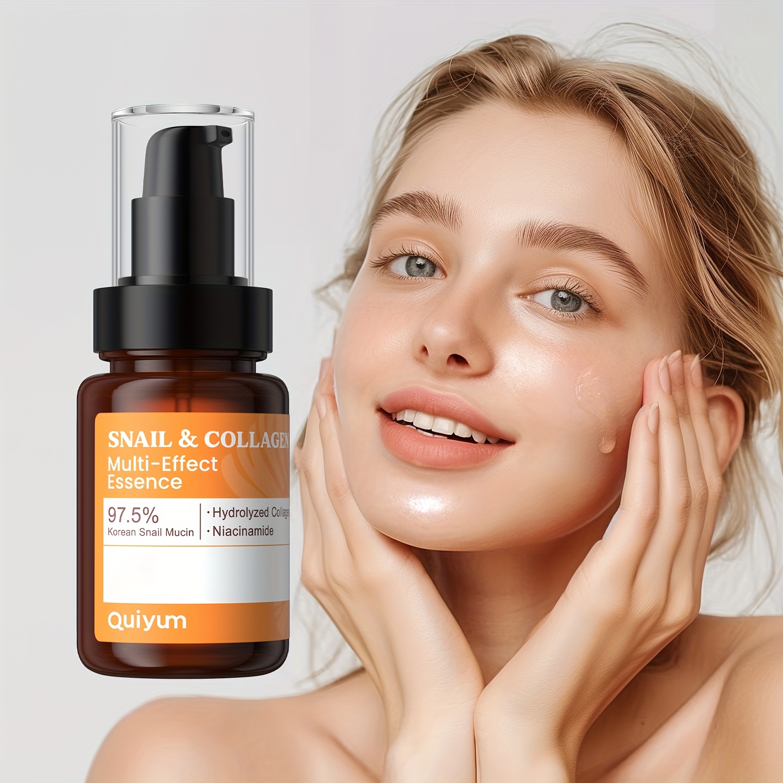 LAIKOU Korejski set za njegu kože s puževim sluzom - 9-proizvodna rutina (Essence od mucin 100ml, Piling/Tonik/Krema Dream) za muškarce i žene, osjetljivu i suhu beige njuštavnu kosmetiku, poklon za Valentinovo, svih tipova tena, azijska ljepota - Slika 6
