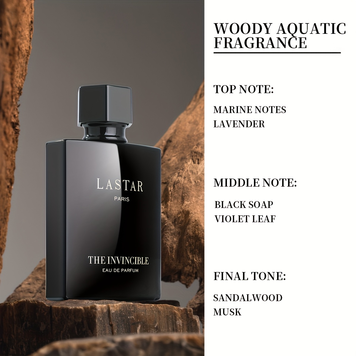 Muški šokantni parfem LASTAR u bočici, poklon kutija s esencijom, premium drveni miris s sandalovom i citrusnim napisima, dizajniran za privlačnost, dugotrajni miris, dezodorizira, ljetni parfem za izlaske, posao i putovanja, pogodan za svakodnevnu upotrebu ili poklon za rođendan - Slika 3