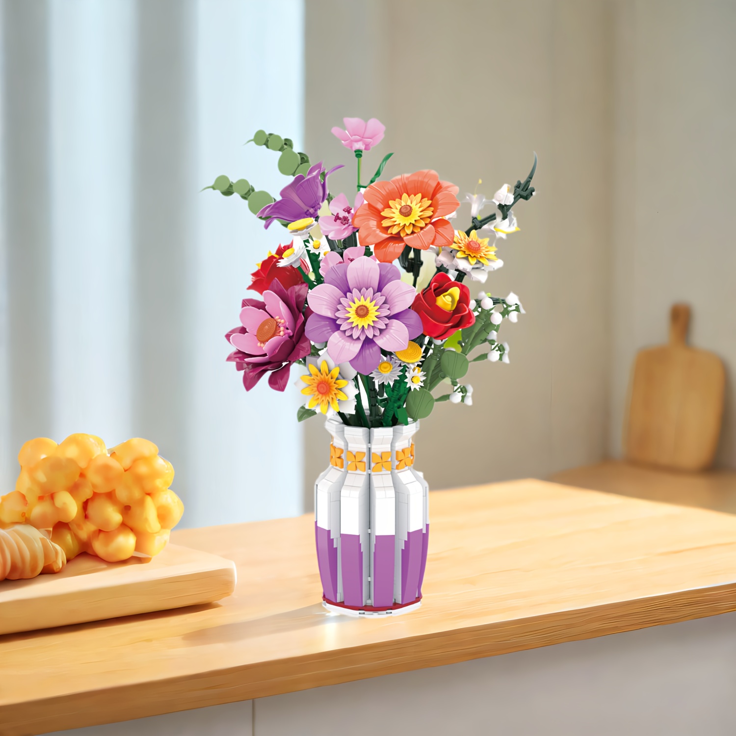 ada Proljetni Buket Umjetnih Cvijeća Građevinski Blokovi Set - Slika 6