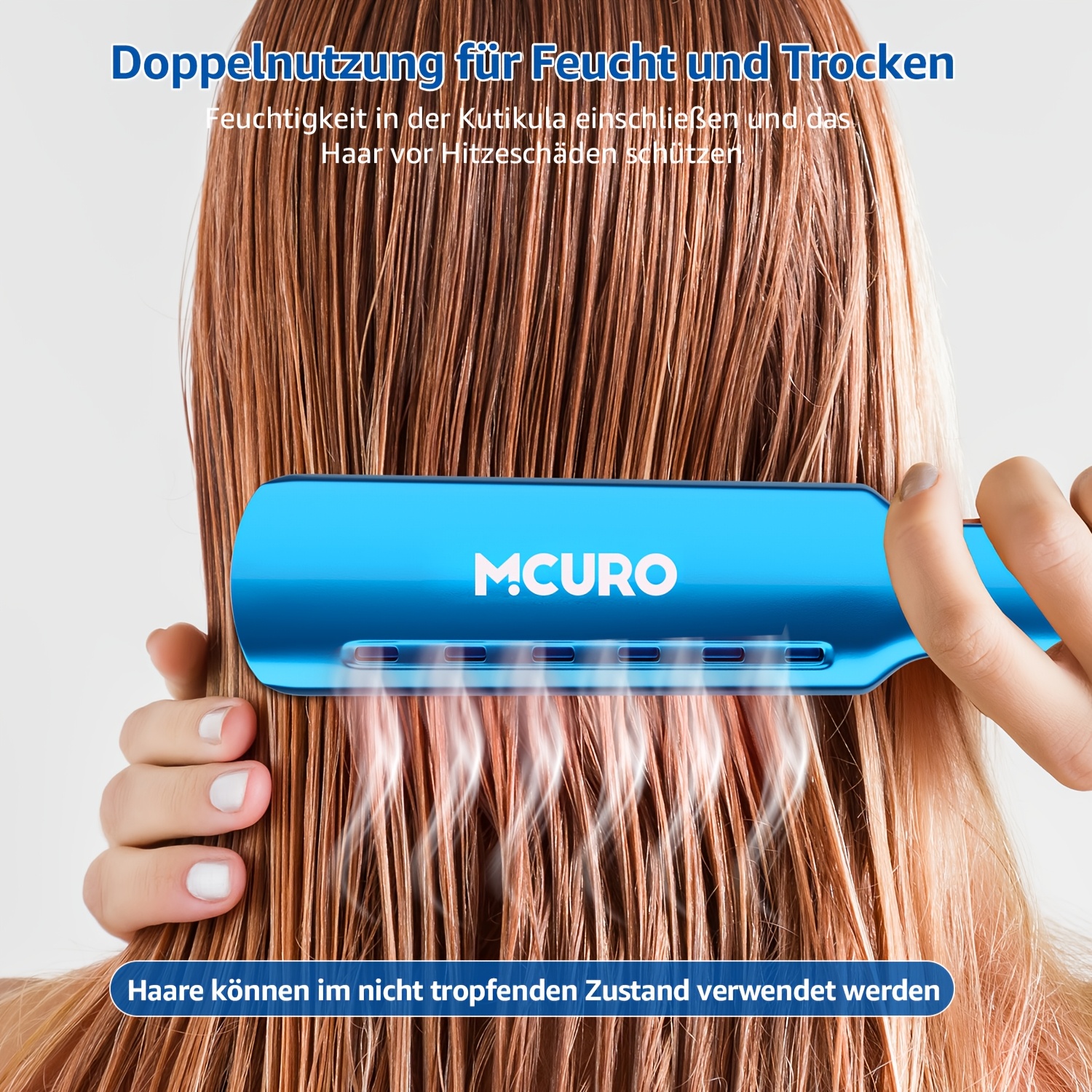 Profesionalna pegla za kosu | Nano Titan 4.32 cm široka glačala za kosu, podesiva temperatura 120-230℃, brzo zagrijavanje, dvostruki napon 110V-240V, pogodna za sve tipove kose, pokloni za žene, rođendanski i božićni pokloni - MCURO - Slika 6