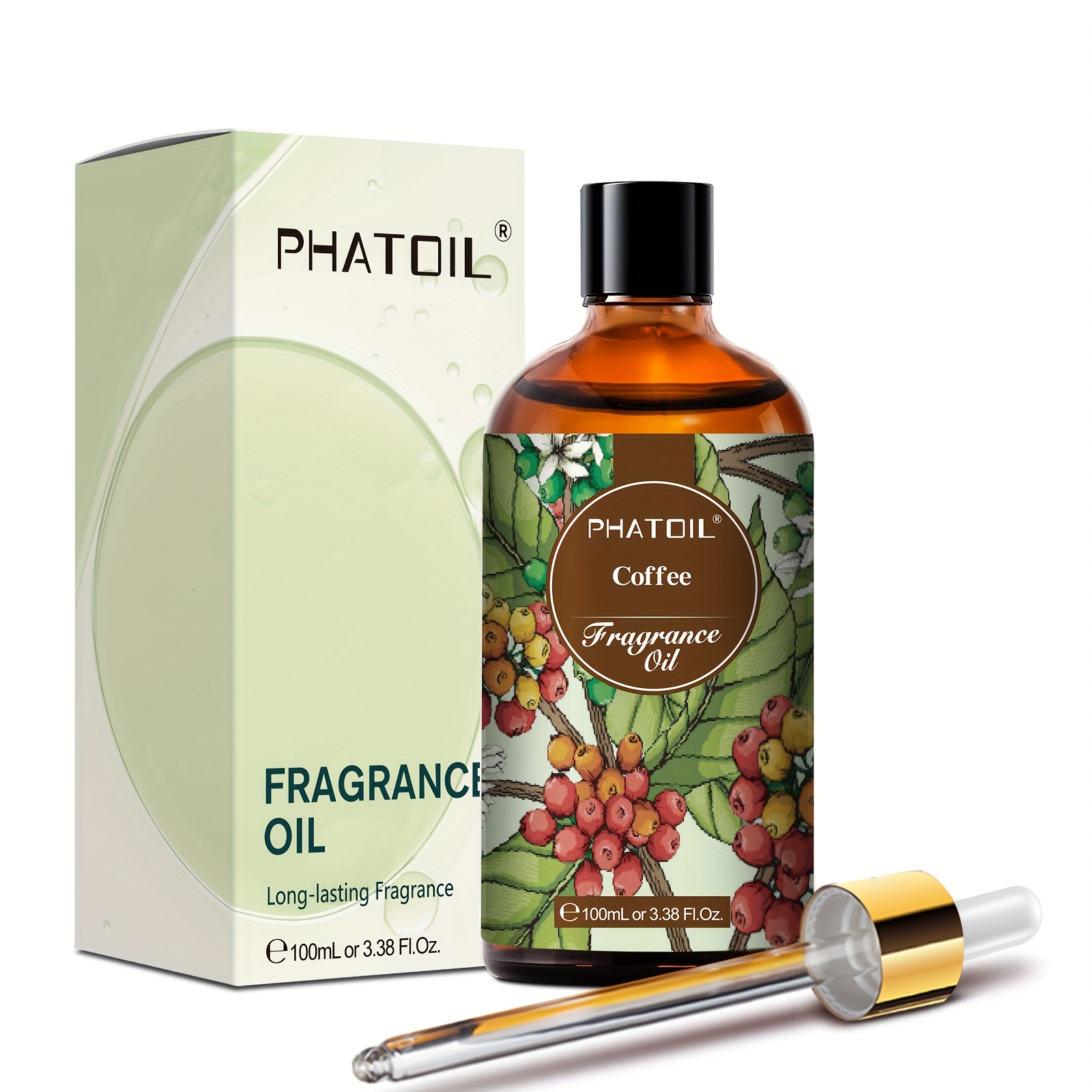PHATOIL 1 kom 100 ml/3.38 Fl.Oz ulja s mirisom kave - za difuzore, ovlaživače, izradu svijeća - savršen poklon za ljubavniku, obitelj, prijatelje - Božićni pokloni, pokloni za vo, pokloni za Majčin dan - Slika 2