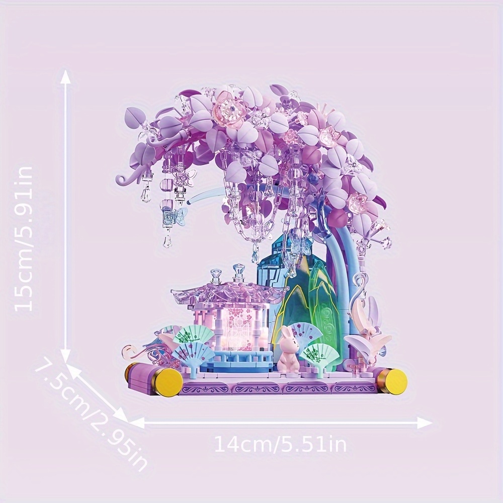 Komplet građevnih blokova s temom trešnjinog cvijeta - Slika 2