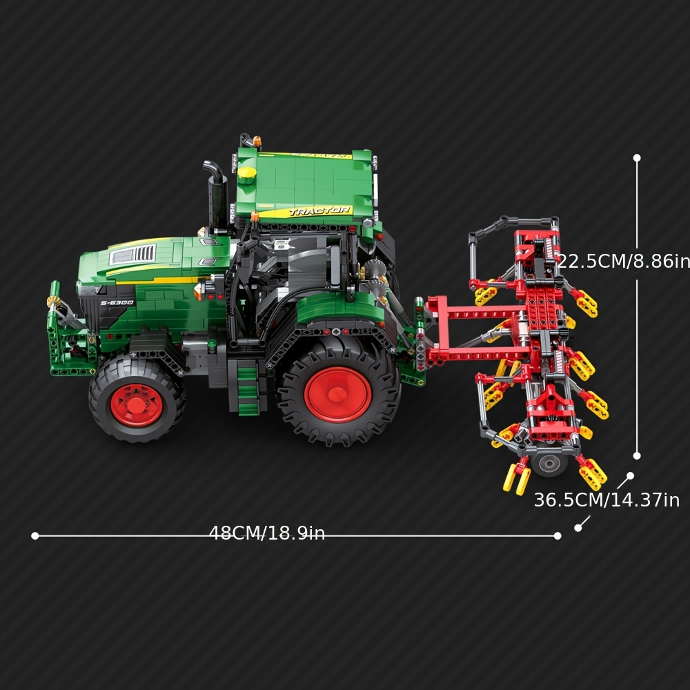 Set za izgradnju poljoprivrednog traktora od 1828 blokova - Slika 2