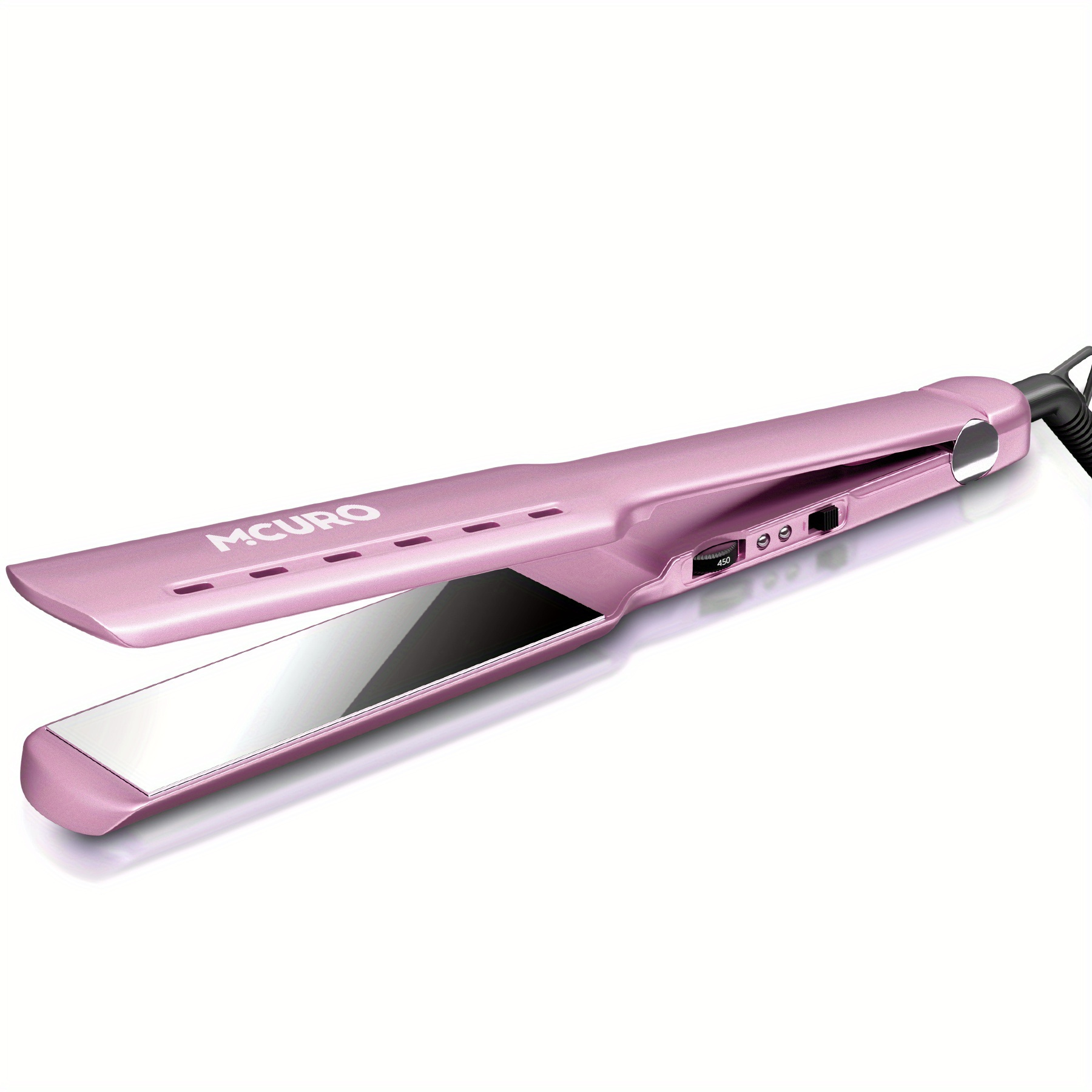 Profesionalna pegla za kosu | Nano Titan 4.32 cm široka glačala za kosu, podesiva temperatura 120-230℃, brzo zagrijavanje, dvostruki napon 110V-240V, pogodna za sve tipove kose, pokloni za žene, rođendanski i božićni pokloni - MCURO - Slika 3
